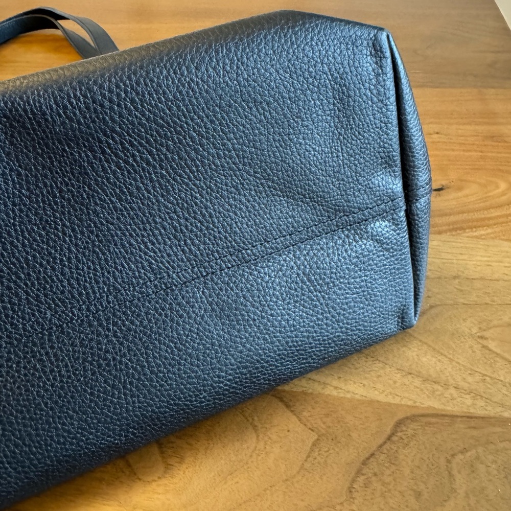Leather Tote with Suede Insert - Picture 10 of 16